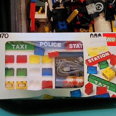 Monster Lot Tote Filled with Vintage Lego Legoland Figures Instructions ETC.