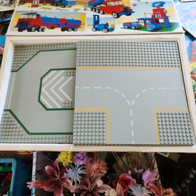 Monster Lot Tote Filled with Vintage Lego Legoland Figures Instructions ETC.