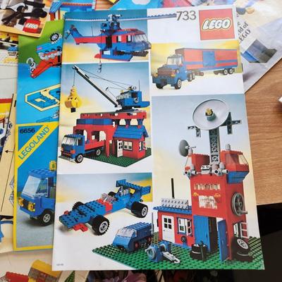 Monster Lot Tote Filled with Vintage Lego Legoland Figures Instructions ETC.