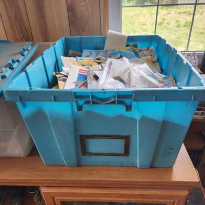 Monster Lot Tote Filled with Vintage Lego Legoland Figures Instructions ETC.