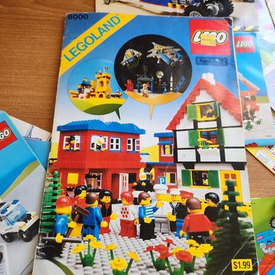 Monster Lot Tote Filled with Vintage Lego Legoland Figures Instructions ETC.