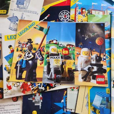 Monster Lot Tote Filled with Vintage Lego Legoland Figures Instructions ETC.