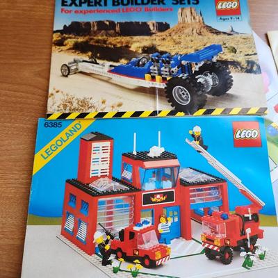 Monster Lot Tote Filled with Vintage Lego Legoland Figures Instructions ETC.