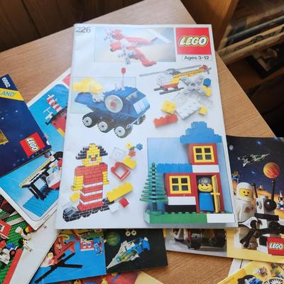Monster Lot Tote Filled with Vintage Lego Legoland Figures Instructions ETC.