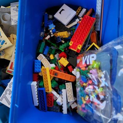 Monster Lot Tote Filled with Vintage Lego Legoland Figures Instructions ETC.