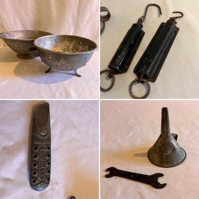 Spring Balance Scales, Stanley No 299 Stanley Knife, Colanders & More (D-RG)