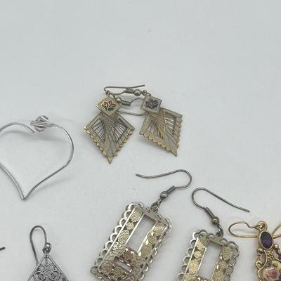 LOT 26: Collection of Goldtone and Silvertone Pierced Earrings