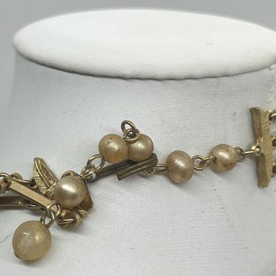 LOT 36: Antique Goldtone Necklace and More!