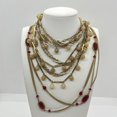 LOT 36: Antique Goldtone Necklace and More!
