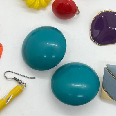 LOT 37: Various Clip on, Screwback, and Pierced Earrings