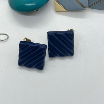 LOT 37: Various Clip on, Screwback, and Pierced Earrings