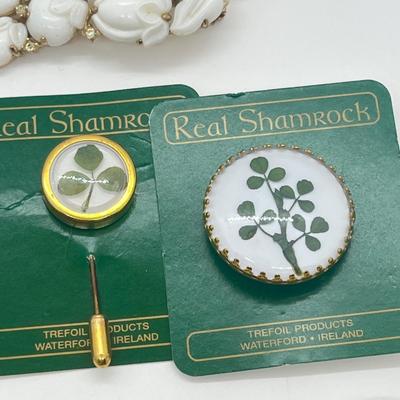 LOT 40: Brooch Collection Including Clover Pins and More!