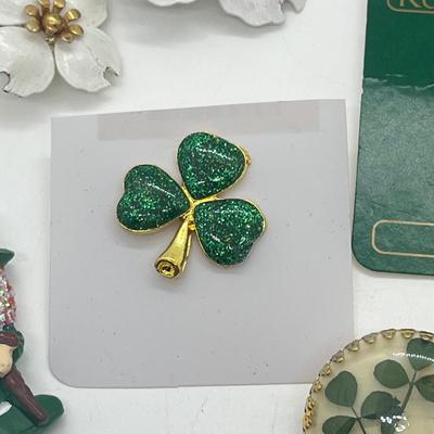 LOT 40: Brooch Collection Including Clover Pins and More!