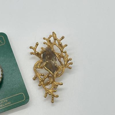 LOT 40: Brooch Collection Including Clover Pins and More!