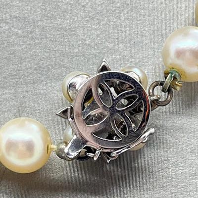 LOT 61: Vintage Pearls - One with 14K Marked Clasp