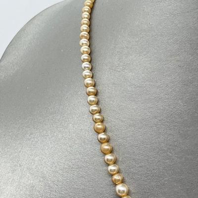 LOT 61: Vintage Pearls - One with 14K Marked Clasp