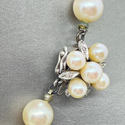 LOT 61: Vintage Pearls - One with 14K Marked Clasp