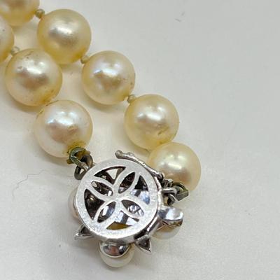LOT 61: Vintage Pearls - One with 14K Marked Clasp