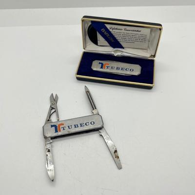 LOT 62: Miscellaneous Vintage Items: First Aid Tin, Pocket Knife, Pocket Watch and More!