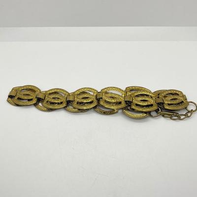 LOT 67: Amber and Goldtone Necklaces