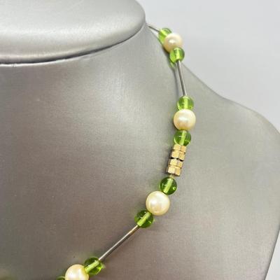 LOT 68: Silvertone and Bright Colored Necklaces and More!