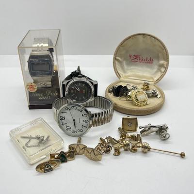 LOT 72: Watches, Tie Pins, Cufflinks and More!