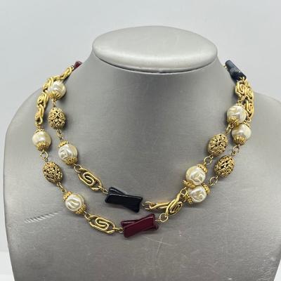 LOT 74: Earth Tone Beaded Necklace Collection