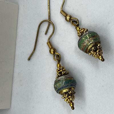 LOT 106: New In Package Jewelry Plus Unique "Colored Mud" Necklace and Earring Set