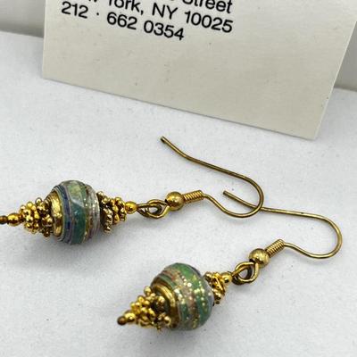 LOT 106: New In Package Jewelry Plus Unique "Colored Mud" Necklace and Earring Set