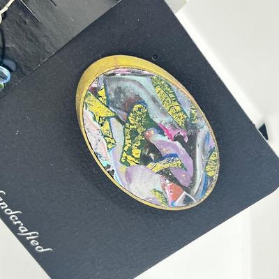 LOT 106: New In Package Jewelry Plus Unique "Colored Mud" Necklace and Earring Set