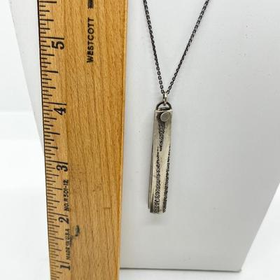 LOT 112: Necklace With Unique Double 925 Italy Pendant