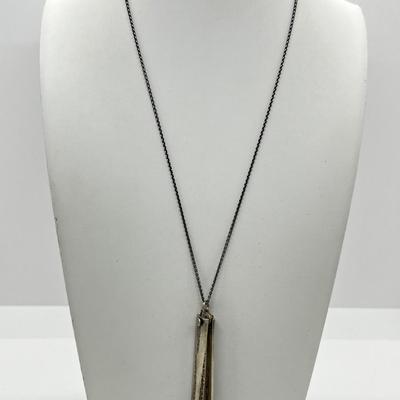 LOT 112: Necklace With Unique Double 925 Italy Pendant