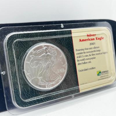 LOT 119: 2001 Silver Uncirculated Coin - 31.1 Grams