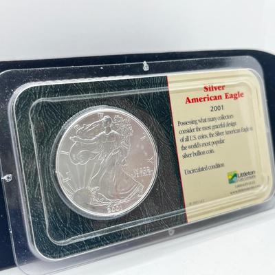 LOT 119: 2001 Silver Uncirculated Coin - 31.1 Grams