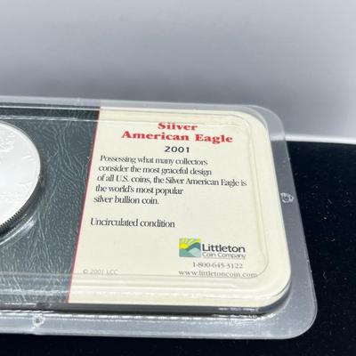 LOT 119: 2001 Silver Uncirculated Coin - 31.1 Grams