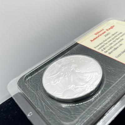 LOT 119: 2001 Silver Uncirculated Coin - 31.1 Grams