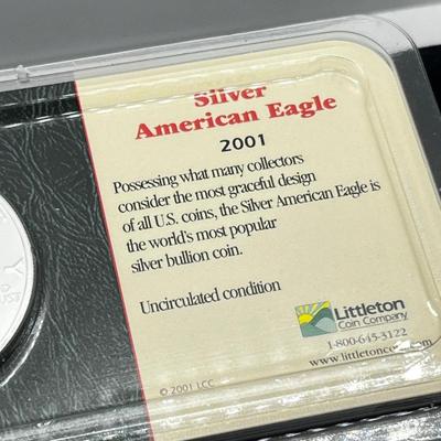 LOT 119: 2001 Silver Uncirculated Coin - 31.1 Grams