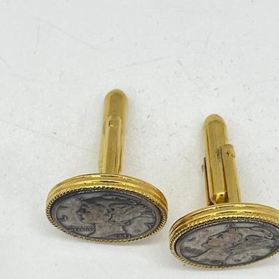 LOT 125: Artisan Cufflinks and Tie Pins Including Swank, Fun "Hot/Cold" Set and More!