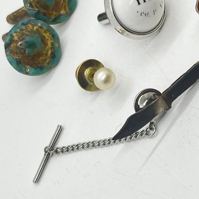 LOT 125: Artisan Cufflinks and Tie Pins Including Swank, Fun "Hot/Cold" Set and More!