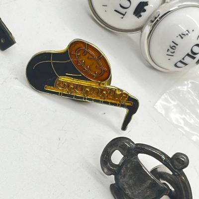 LOT 125: Artisan Cufflinks and Tie Pins Including Swank, Fun "Hot/Cold" Set and More!