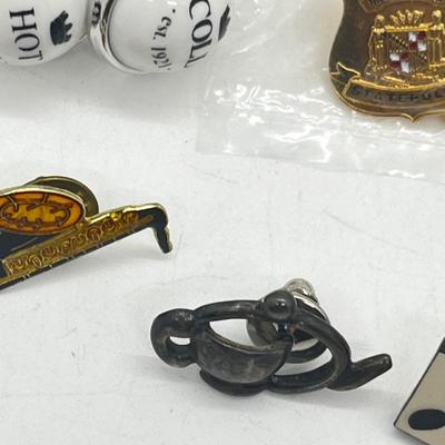 LOT 125: Artisan Cufflinks and Tie Pins Including Swank, Fun "Hot/Cold" Set and More!