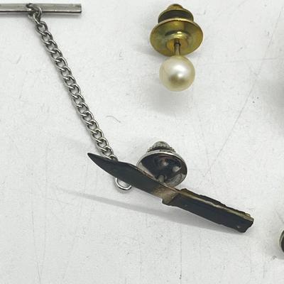 LOT 125: Artisan Cufflinks and Tie Pins Including Swank, Fun "Hot/Cold" Set and More!