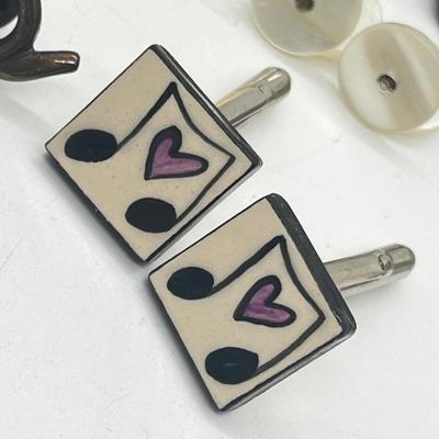 LOT 125: Artisan Cufflinks and Tie Pins Including Swank, Fun "Hot/Cold" Set and More!