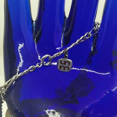 LOT 127: Vintage Sterling Charm Bracelet With Some Sterling Charms