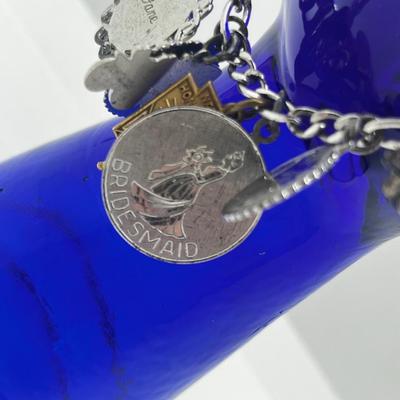 LOT 127: Vintage Sterling Charm Bracelet With Some Sterling Charms