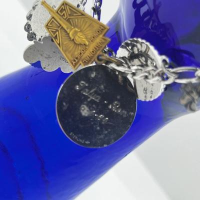 LOT 127: Vintage Sterling Charm Bracelet With Some Sterling Charms