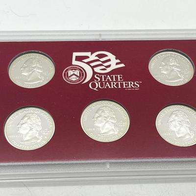 LOT 133: United States Mint State Quarters Silver Proof Set