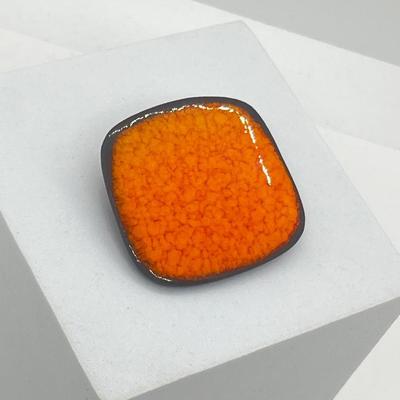 LOT 136: Stunning 1960's Denmark Modernist Ceramic Glaze Brooch/Pin