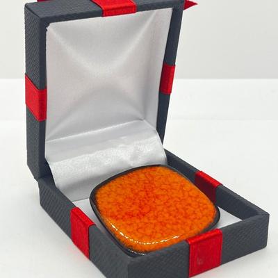 LOT 136: Stunning 1960's Denmark Modernist Ceramic Glaze Brooch/Pin