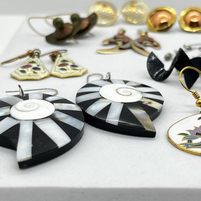 LOT 144: Unique Pierced Earring Collection